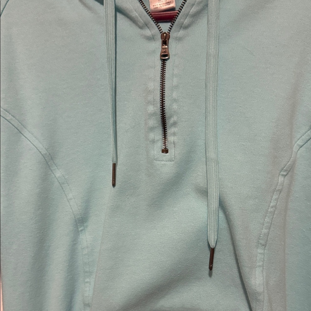 Champion {Girls Large} Aqua Blue Quarter- Zip Hoodie - Picture 5 of 10